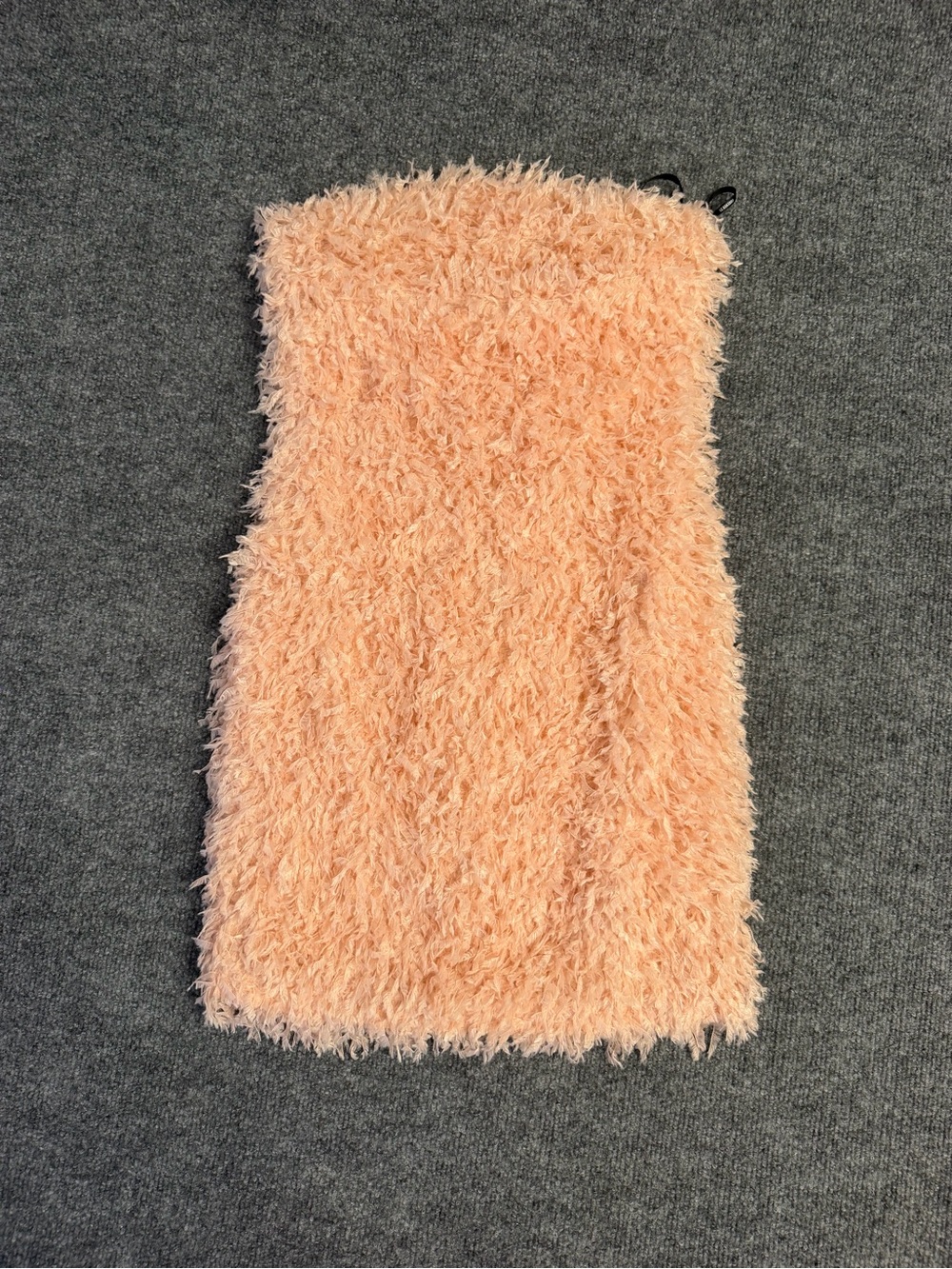 Forever 21 Peach Fuzzy Tube Mini Skirt - Women